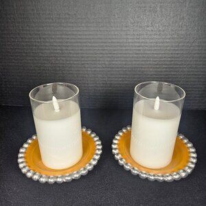 This sale is for a set of two very elegant, round, shallow bowls, trays,